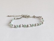 Bransoletka z koralików – kwiatuszki Toho, szkło, stal szlachetna