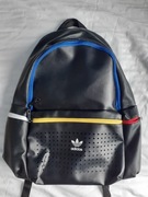 NOWY czarny plecak Adidas skóra