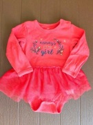 28. Czerwone body sukienka na długi rękaw rozmiar 80