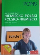 Słownik szkolny niemiecko-polski polsko-niemiecki PONS