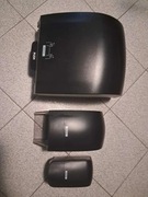 KATRIN podajnik dozownik czarny do mydła, papieru, ręczników - komplet