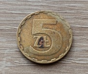 Stara moneta Polska 5 zł 1986 rok PRL 