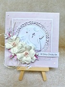 Kartka okolicznościowa ręcznie robiona chrzest święty 