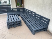 Zestaw mebli ogrodowych z palet 