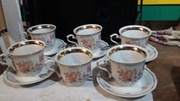 Porcelana Wałbrzych zestaw kawowy PRL