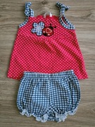 Komplet letni dla dziewczynki rozm. 68/74  - 6/9 m-cy 