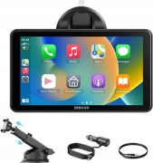 ESSGOO Przenośne Apple CarPlay / Android Auto | Ekran do auta | Zestaw