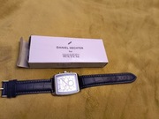 Stalowy zegarek Daniel Hechter czarny pasek 