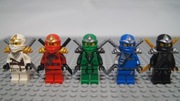 Lego Ninjago figurki Zane Kai Lloyd Jay Cole ZX Rise of the Snakes