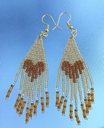 Miodowe walentynkowe serca - kolczyki dla kobiety na walentynkowy prezent