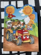 Kartka okolicznościowa dla dzieci urodziny imieniny zwierzęta