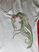 Haft - bluzka ręcznie haftowana