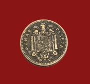 Moneta 1 peseta 1947, Hiszpania