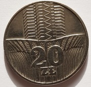 Moneta 20 zł 1974 r. Wieżowiec