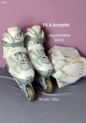 Komplet rolki + ochraniacze Fila X-One Girl regulowane 38-41 [R14]
