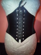 Szeroki Gotycki Pas Gorsetowy 