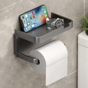 Półka do łazienki pojemnik uchwyt na papier toaletowy