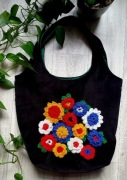 Torebka hobo z kwiatami 