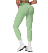 Bezszwowe spodnie damskie do jogi z wysoką talią fitness