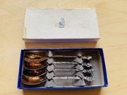 2. Zestaw 4 posrebrzanych łyżeczek deserowych – Herbert Hooijkaas (HH90)