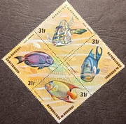 RYBY ŚWIATA - BURUNDI ** czysty - RYBY 