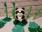 Figurka panda masy cukrowej Seracino ręcznie robiony 