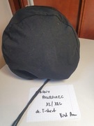 czarny duży Pokrowiec na kask narciarski Uniwersalny XL/XXL bawełna