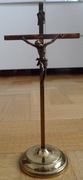 Krzyż, stojący, pasyjka, mosiądz