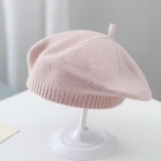 Nowy berecik / beret dla dziewczynki – róż – 6 miesięcy do 2 lat