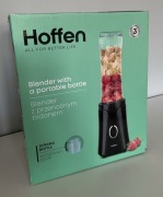 Blender czarny z przenośnym bidonem Hoffen FB-5124