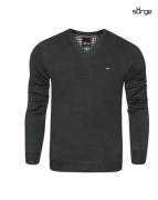 Sweter V-neck Flaga (GRAFITOWY) SURGE POLONIA XL