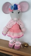 Mysz szydełkowa amigurumi 
