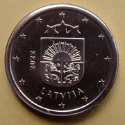 ŁOTWA 2022 5 CENTÓW UNC !!!!!!!!!!