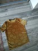 VERSACE__ BLUZKA WELUROWA  T-SHIRT  PRINT __ BDB__36/38