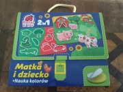 Matka i dziecko Nauka kolorów gra z rzepami 3+