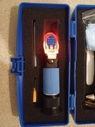 Refraktometr z podświetleniem używany sprawny cały zestaw do kalibracji