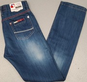 S) TOMMY HILFIGER oryginalne spodnie jeansowe Roz.152cm