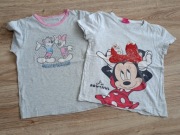 2 x Bluzka koszulka t-shirt krótki rękaw rozm. 134/140 