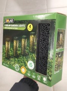 Ogrodowe Słupy Oświetleniowe 4x Śliczny Wzór 33cm