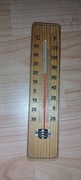 termometr drewniany