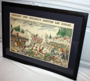 Bitwa polsko - rosyjska, oryginał, F. Georgin, Epinal ok 1831 rok