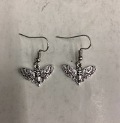 Kolczyki ćmy drip vintage gothic gotyckie Y2K