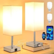 Lampki nocne Kakanuo 2 szt., dotykowe, ściemniane, USB A+C