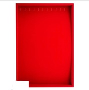 Ekspozytor tacka na biżuterię bransoletki naszyjniki czerwony 10 sztuk