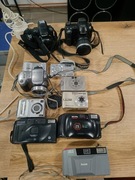 aparaty fotograficzne  praktica sony olimpus kodak 10 szt 