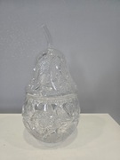 duża kryształowa gruszka bomboniera wielka PRL