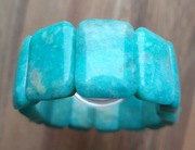 nowa bransoletka naturalny AMAZONIT poduszki 19x14 mm