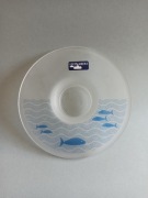 Leonardo szklany świecznik vintage ryby morze fale Hampton style boho