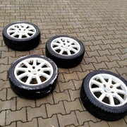 Sprzedam 4 x felgi aluminiowe Peugeot i opony