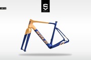 GRAVEL FRAMESET, karbonowa rama i widelec, customowe malowanie